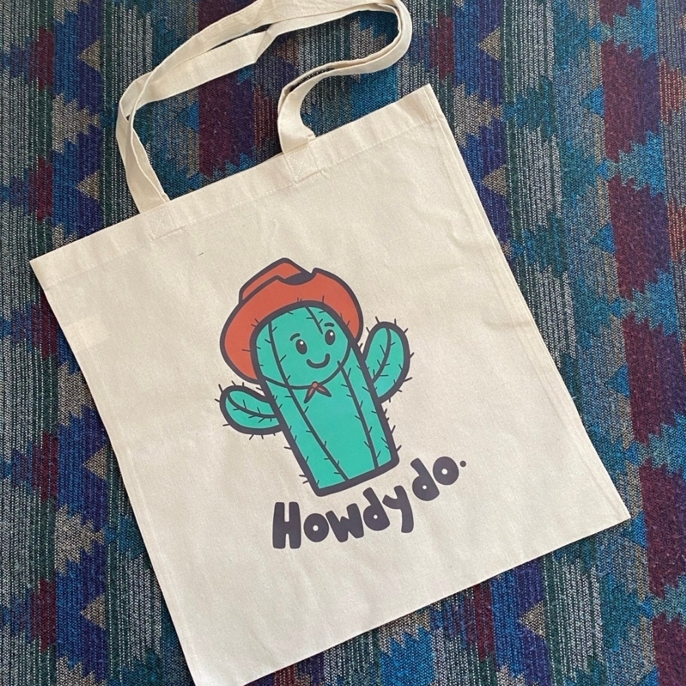 Howdy Do Cactus Tote Bag